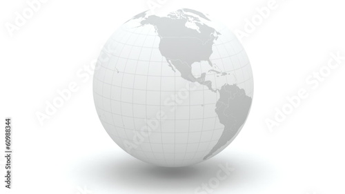 Globe. 3d. Elements of this image furnished by NASA