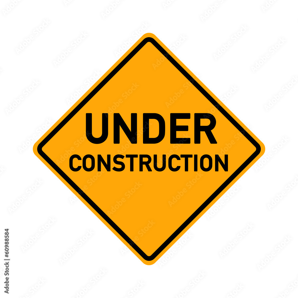 traffic sign - under construction - e492 traffic sign - under construction - e492