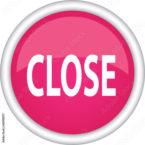 Круглый векторный знак с надписью CLOSE