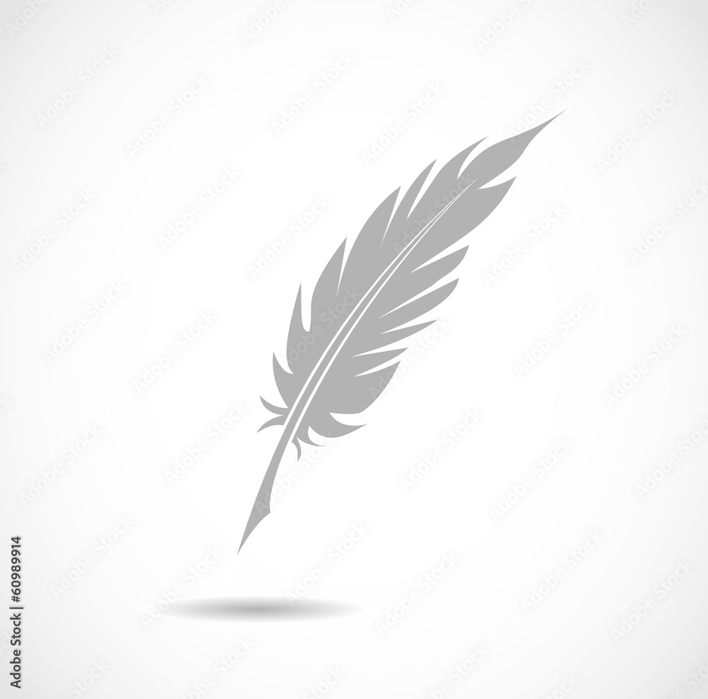 Feather pen icon vector Feather pen icon vector