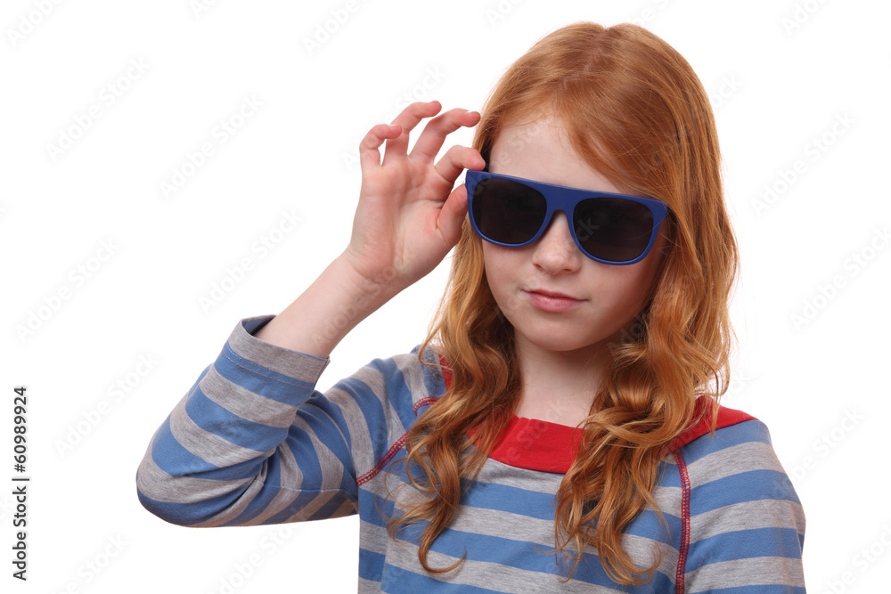 Girl with sunglasses Girl with sunglasses