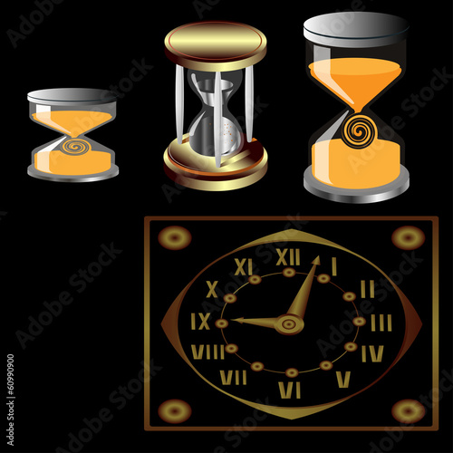 Set of three sand and some mechanical watches