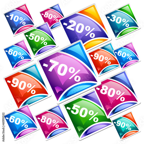 Vector discount labels 51