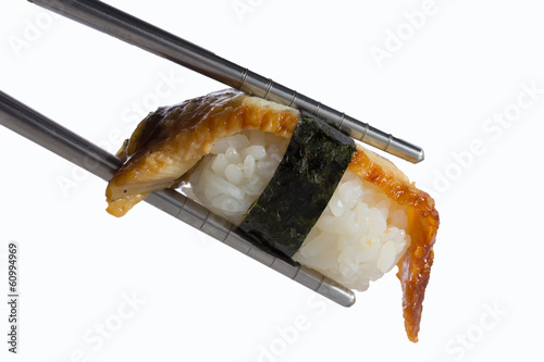 Isolated sushi nigiri