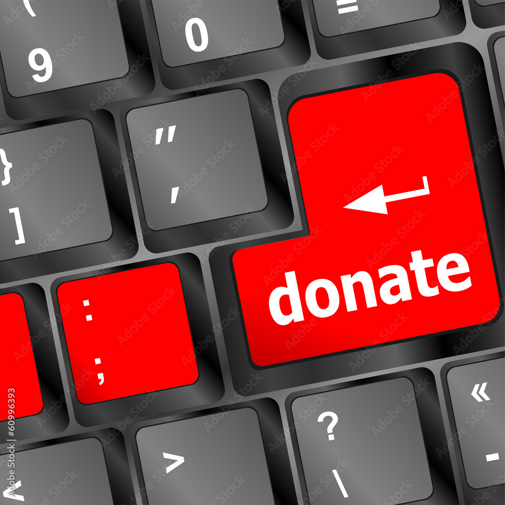donate button on computer keyboard pc key donate button on computer keyboard pc key