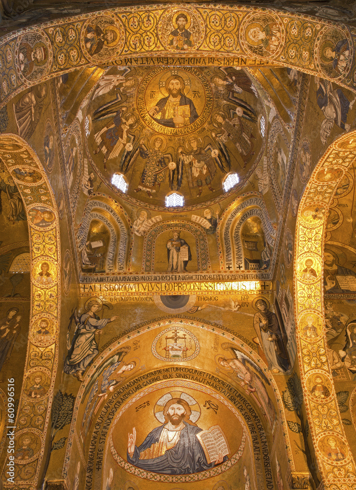 Palermo - Mosaics from presbytery of Cappella Palatina
