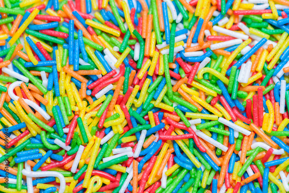 Confectionery beads can be used as background
