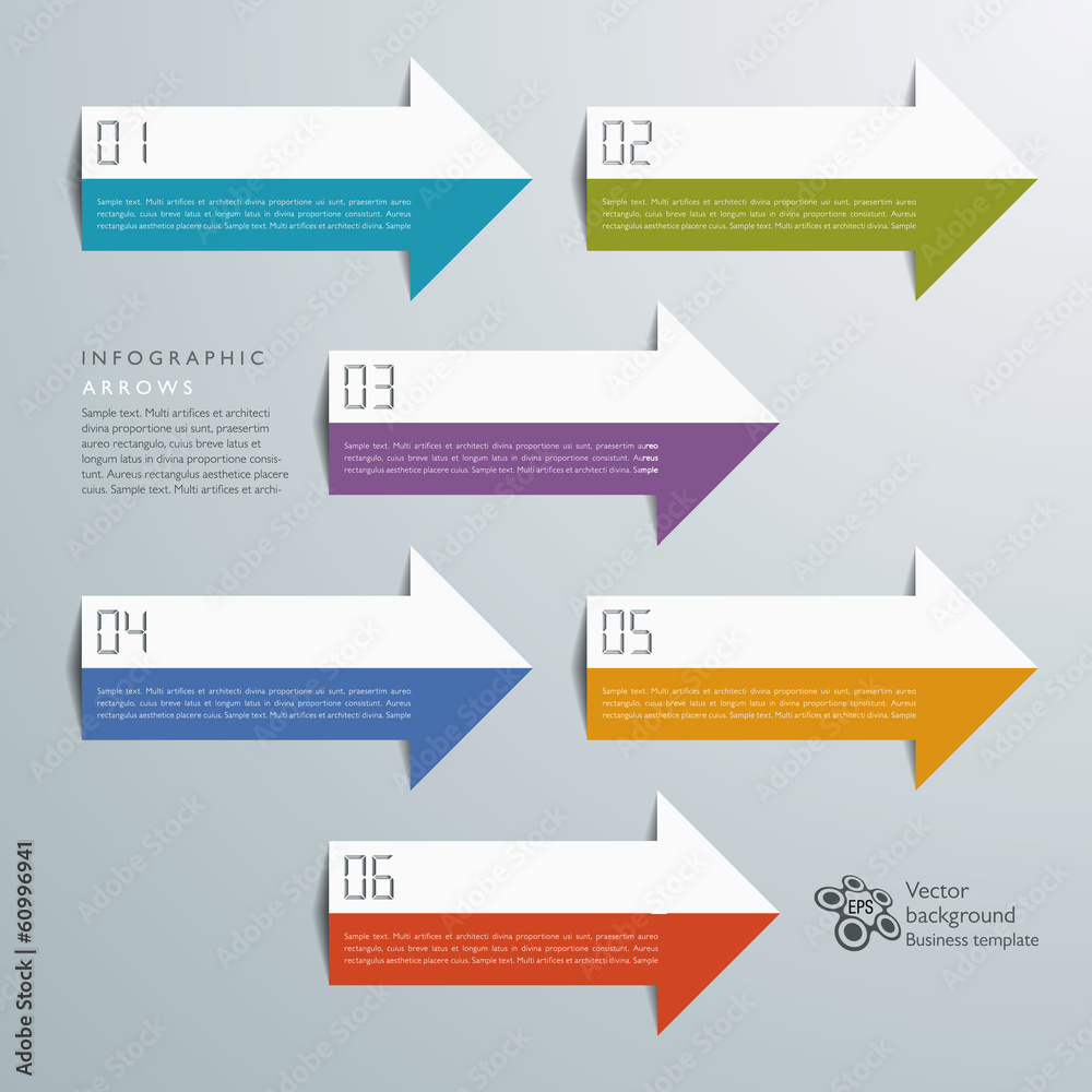 Infographics Vector Background Arrow Infographics Vector Background Arrow