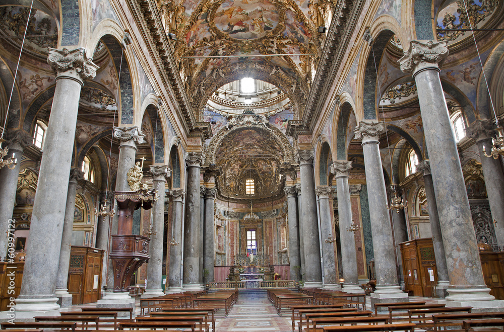 Palermo - Interior from church of San Giuseppe dei Teatini