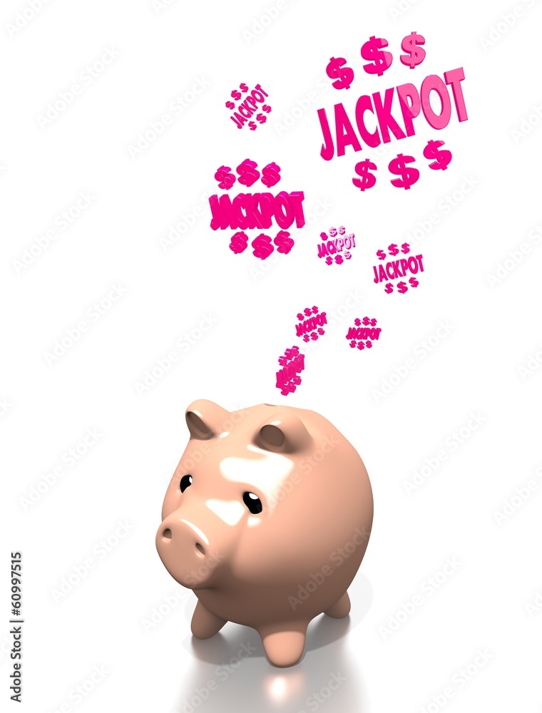 money pig with jackpot money pig with jackpot