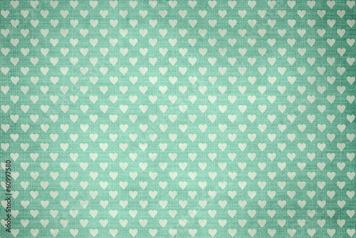 Green polka dot heart