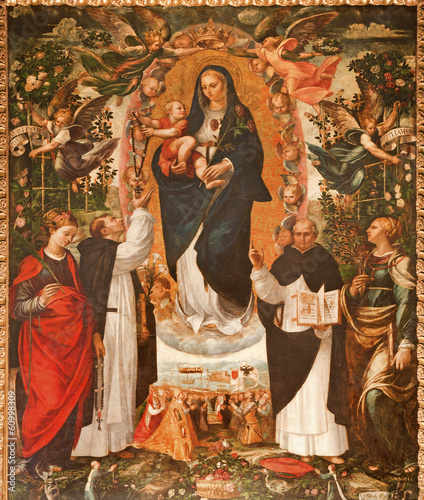 Palermo - Renaissance paint of Madonna in Saint Dominic church