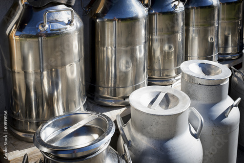 milk canisters photo