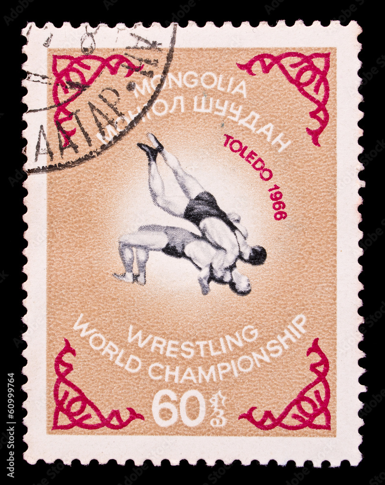 custom made wallpaper toronto digitalMongolian stamp, wrestling world championship in USA