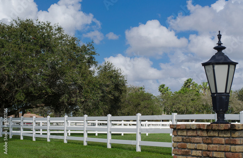 White picket fence