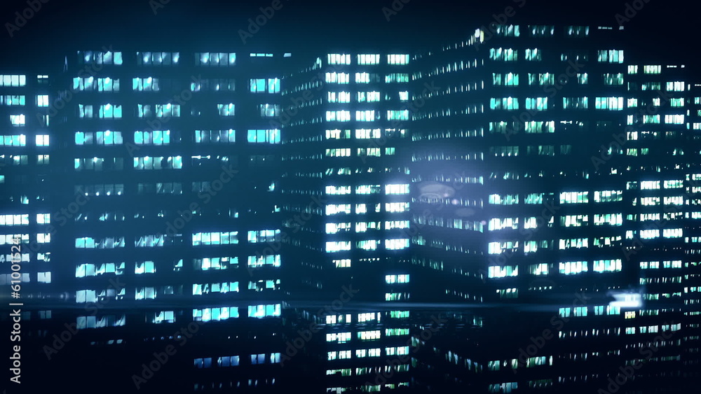 Night city. Abstract background