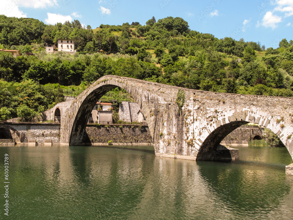 Medieval Bridge in Italy