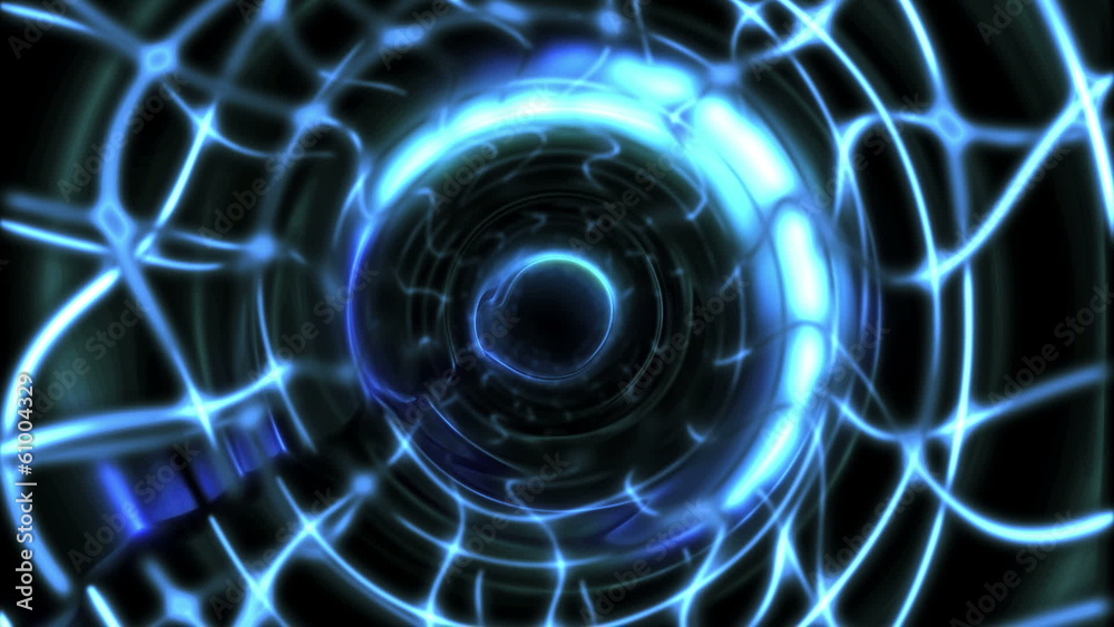 Light tunnel. Abstract high technology structure. Light tunnel. Abstract high technology structure.