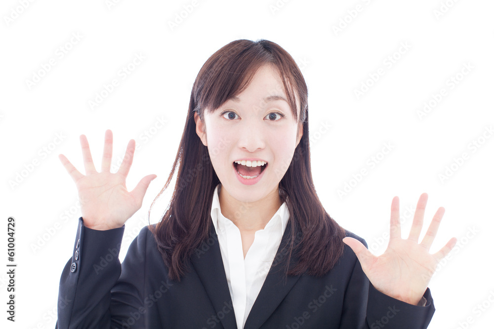 驚く女性 驚く女性