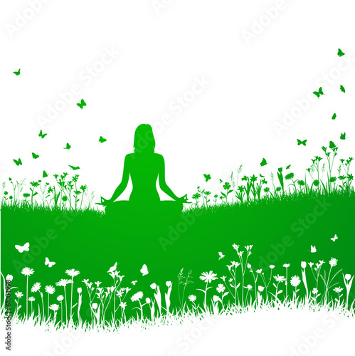 Yoga In Nature Silhouette