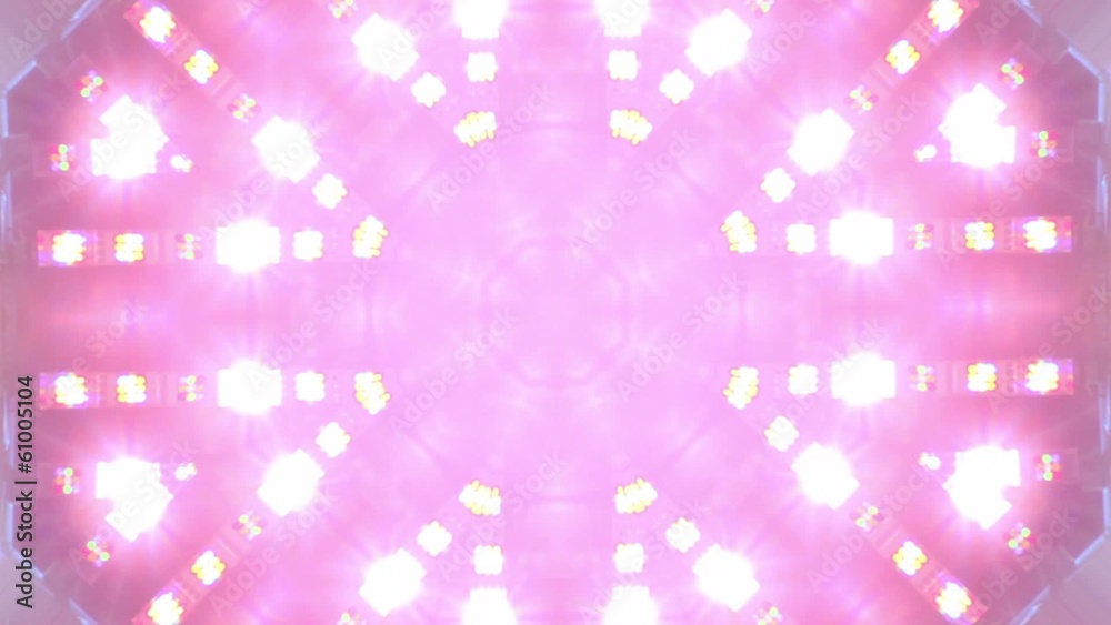 Colorful kaleidoscopic video background loop
