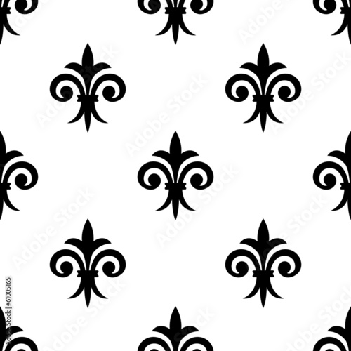 Fleur de lys seamless pattern background