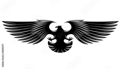 Black heraldic eagle
