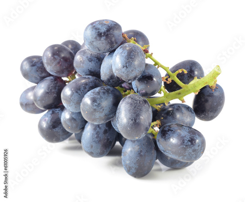 Dark grapes, Isolated on white background