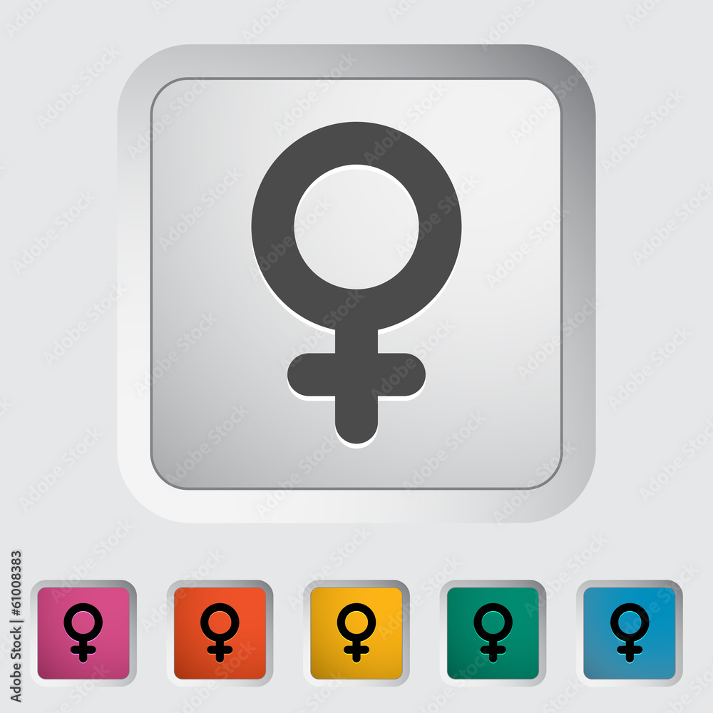 Female gender sign Female gender sign