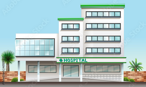 A hospital building
