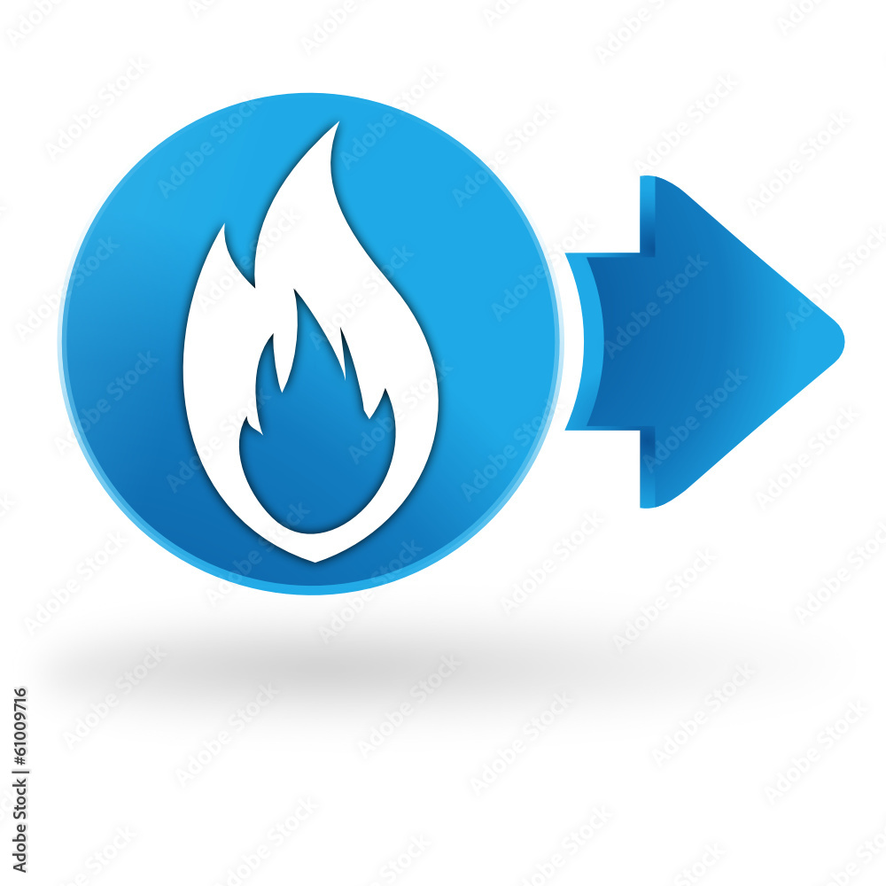 gaz brûleur avec bleu Orange flamme fermer illustration génératif ai  22081323 Photo de stock chez Vecteezy