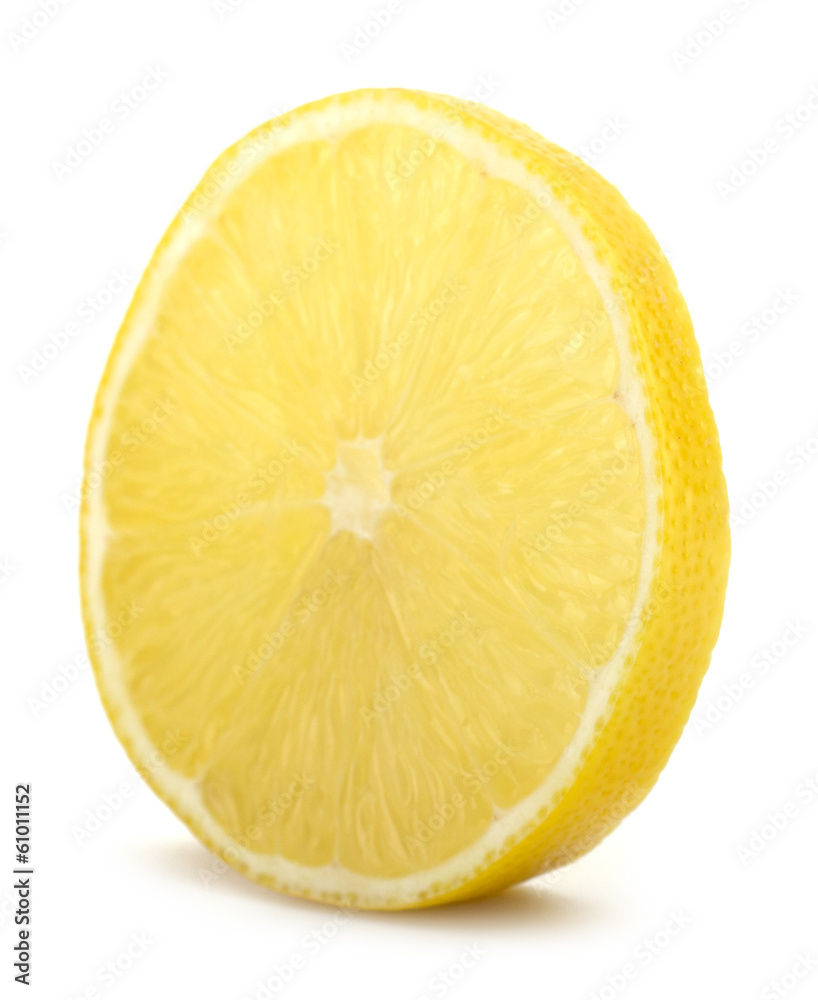 Lemon slices isolated on white background Lemon slices isolated on white background