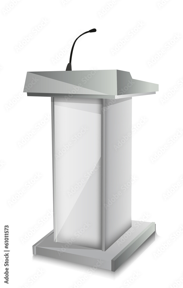 Podium with mic Podium with mic