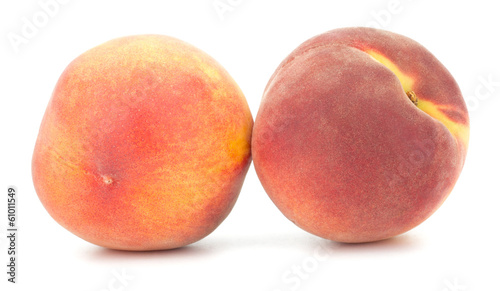 Peach fruit isolated on white background