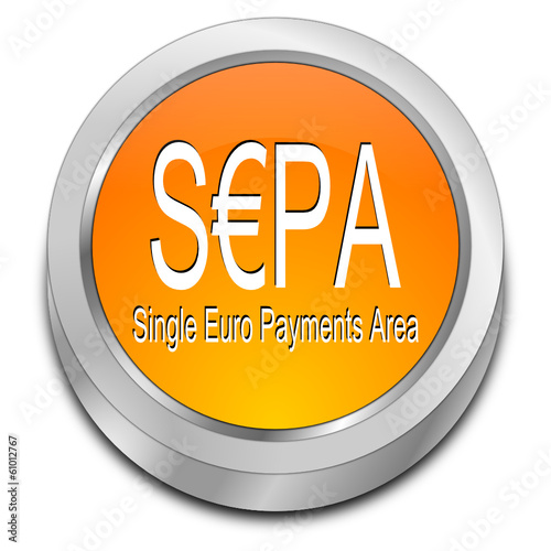 SEPA - Single Euro Payments Area - Button