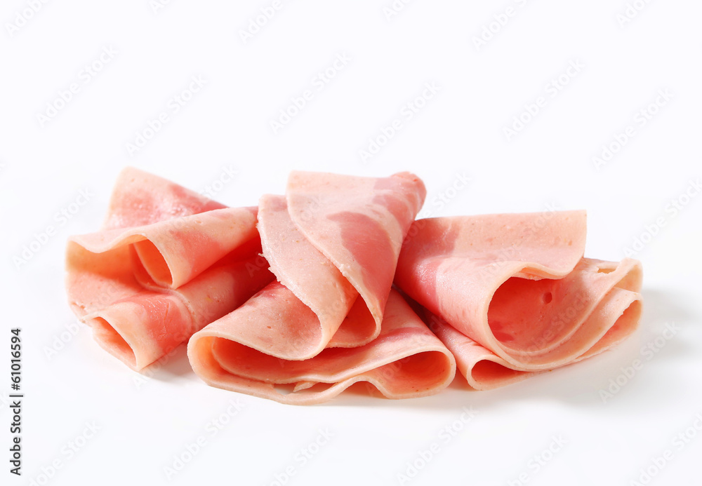 Thin ham slices
