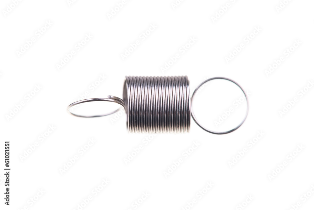 Coil spring isolated on white Coil spring isolated on white