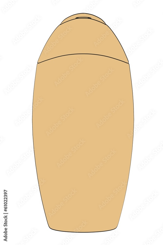 Fototapeta premium cartoon image of shampoo bottle