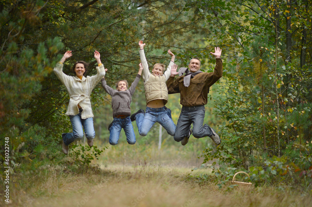 Fototapeta premium Happy united family