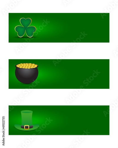 St. patrick's day banners