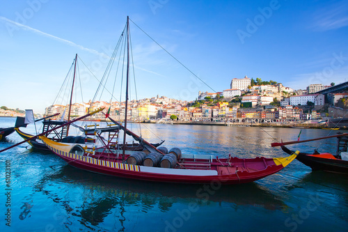 old Porto and traditional boats with wine barrels, Portugal © Igor Dmitriev