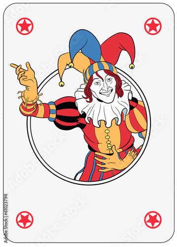 Joker playing card