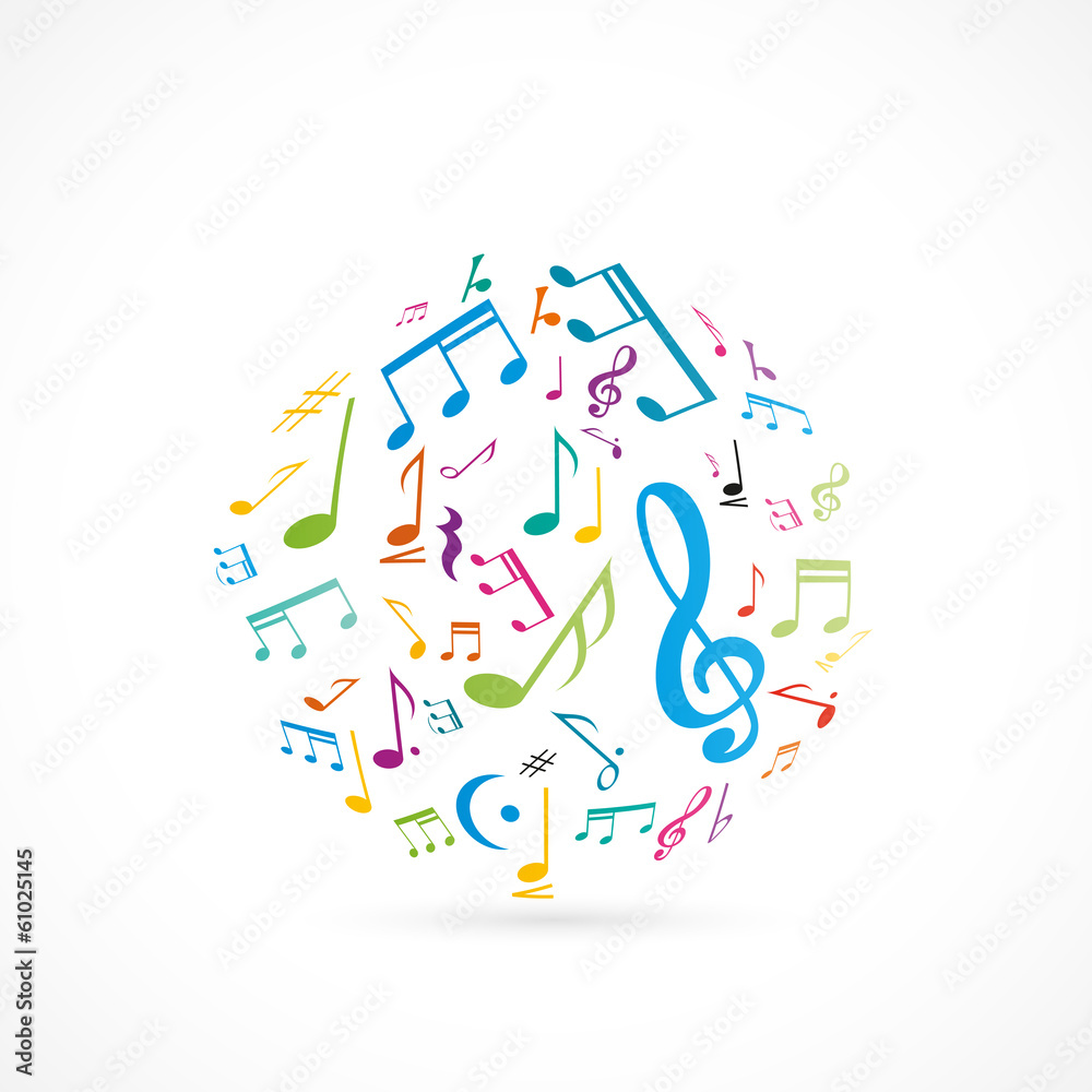 Fototapeta premium logo musique