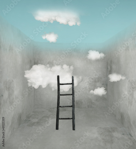 Sky and clouds in the room