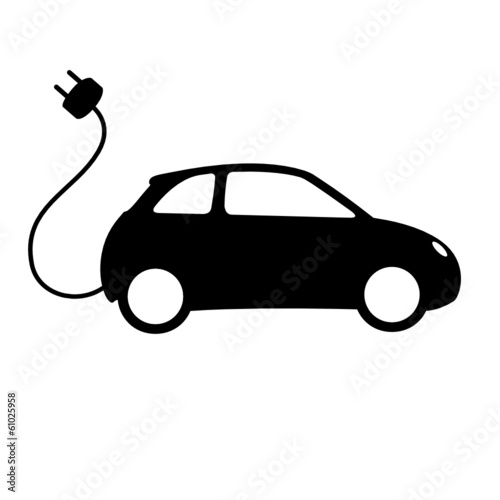 Elektroauto Vektor Silhouette