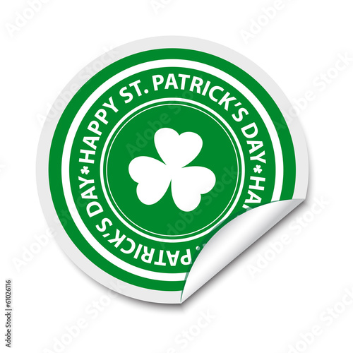 St Patrick's day sticker