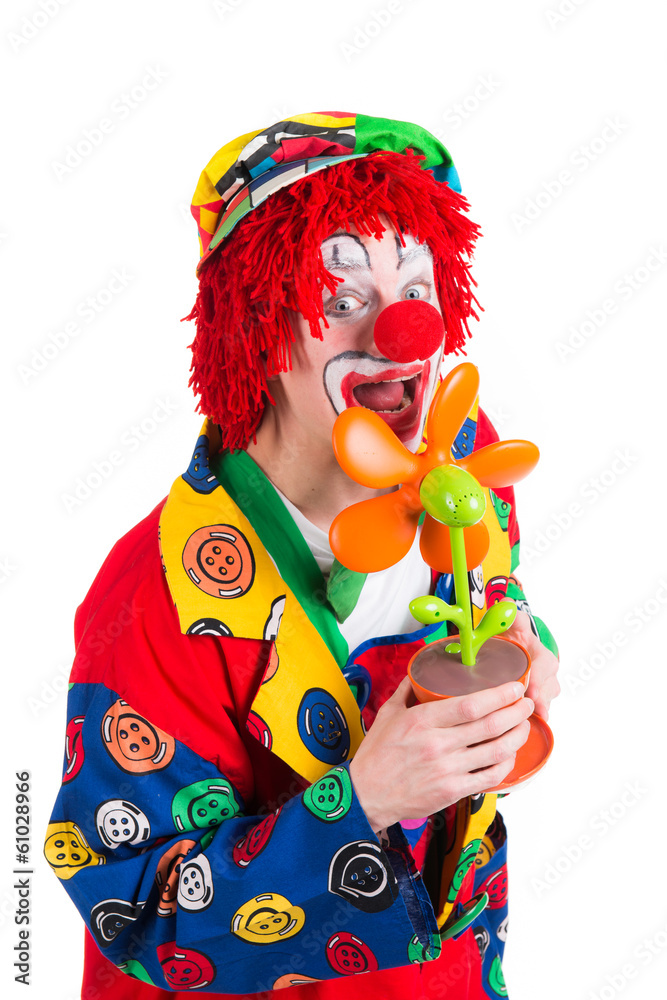 clown mit blume clown mit blume