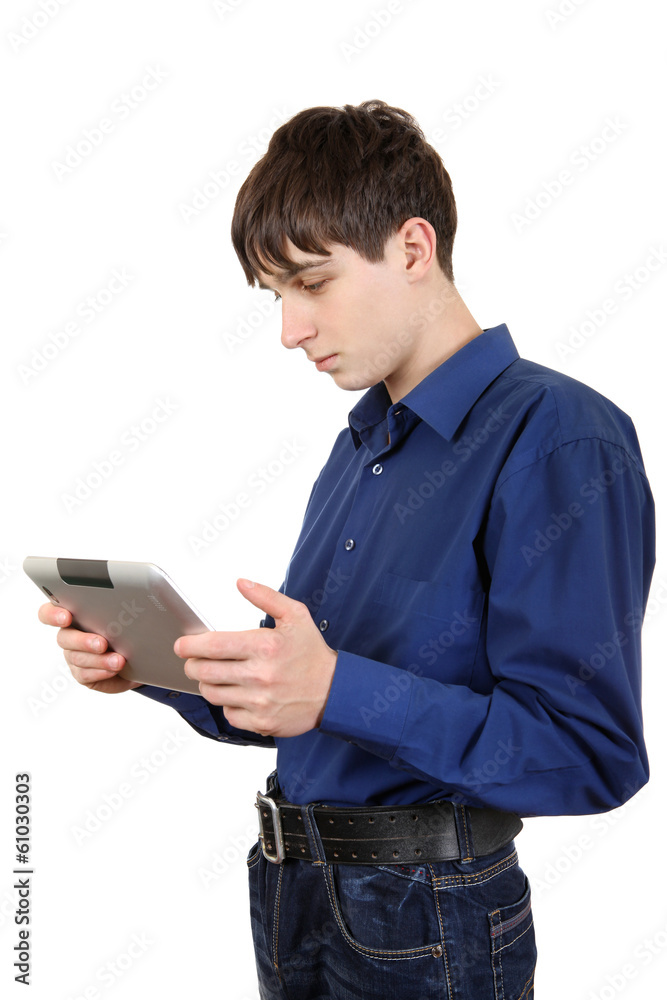 Young Man with Tablet Computer Young Man with Tablet Computer