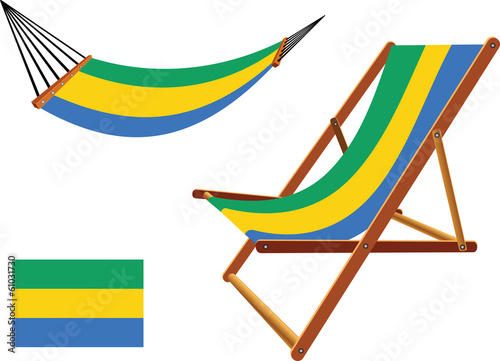 gabonese republic hammock and deck chair set