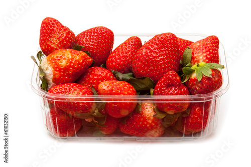 Obraz na płótnie Box or punnet of strawberries